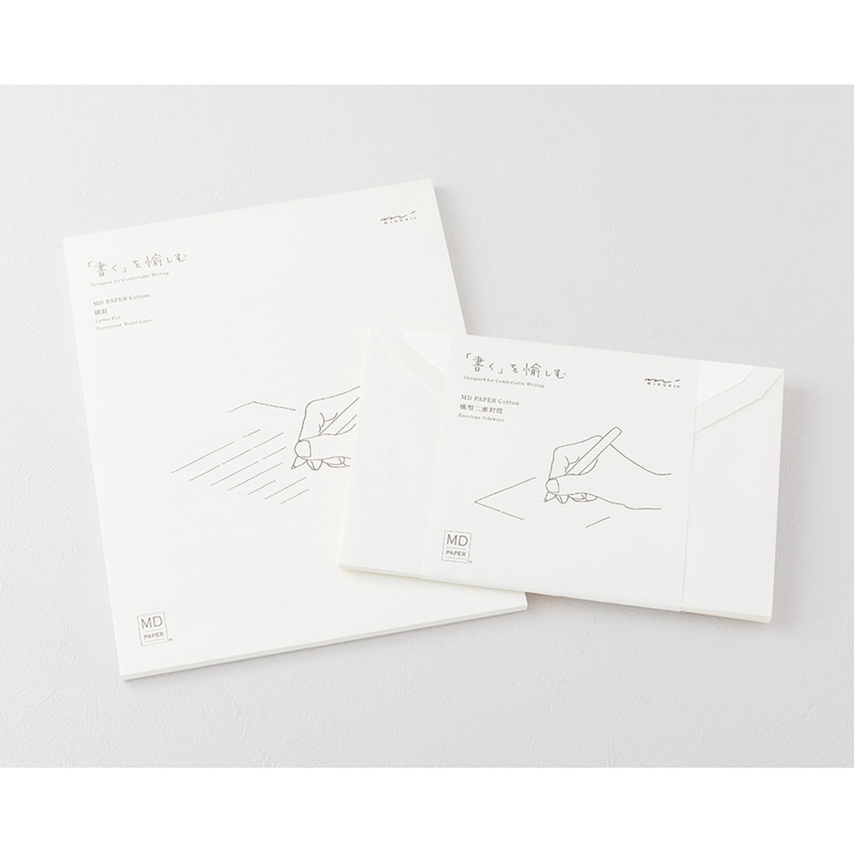 MD Letter Pad Cotton con confezione coordinata per buste da lettera