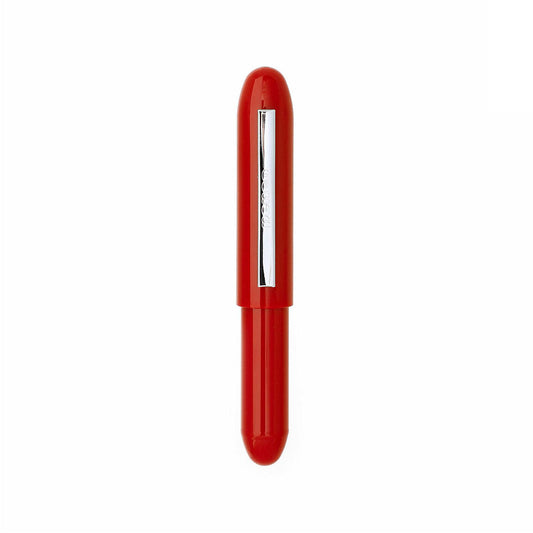 Penco Bullet Ballpoint Pen Light Red con clip in metallo
