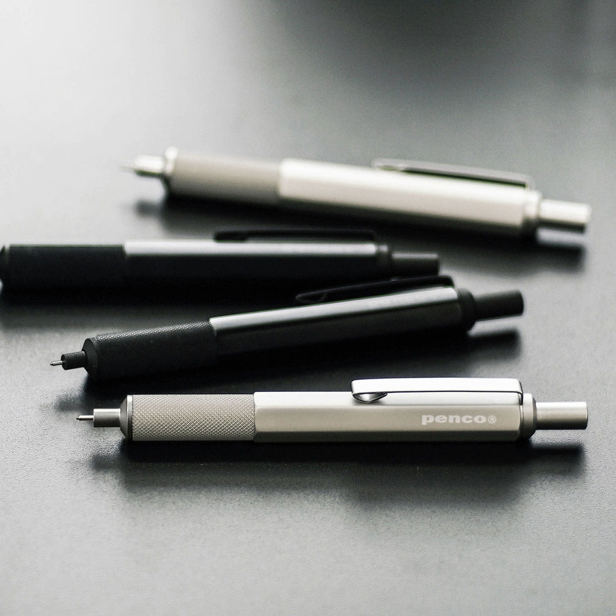 Penco Drafting Pencil Argento con altre matite portamine Penco