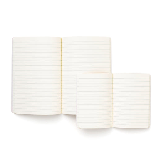 Interno del Penco Soft PP Notebook A6 con carta color crema a righe