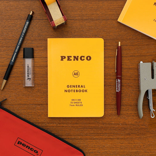 Penco Soft PP Notebook A6 giallo con accessori da scrittura