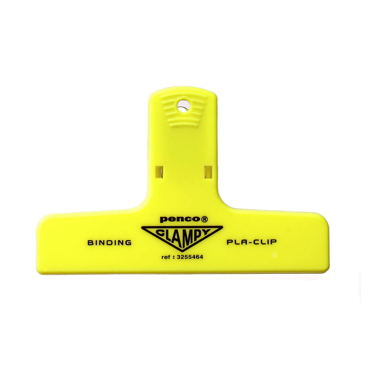 Penco Clampy PLA-CLIP Neon Yellow, clip a pinza giallo fluo per documenti e carta
