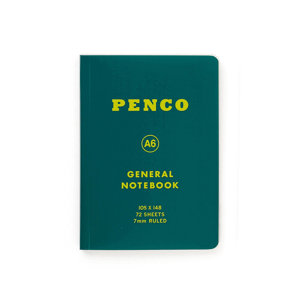 Penco Soft PP Notebook A6 verde su fondo neutro