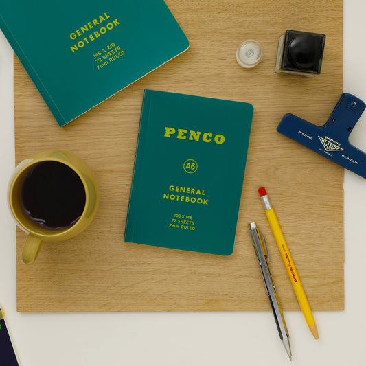 Penco Soft PP Notebook A6 verde con accessori da scrittura