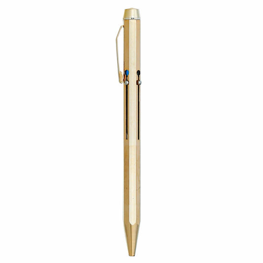 HIGHTIDE 4 Color Ballpoint Pen Oro con corpo in metallo e selettori per quattro colori di inchiostro